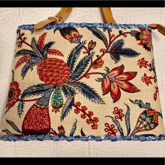 Faith Knight Tropical Tote Handbag - Picture 3 of 7